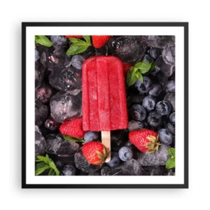 Plakat w czarnej ramie - Smak gorącego lata - 60x60 cm