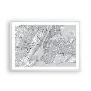 Plakat w białej ramie - Anatomia metropolii - 70x50 cm