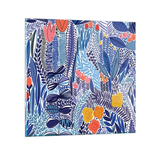 Obraz na szkle - Hawajski ogród - 40x40 cm