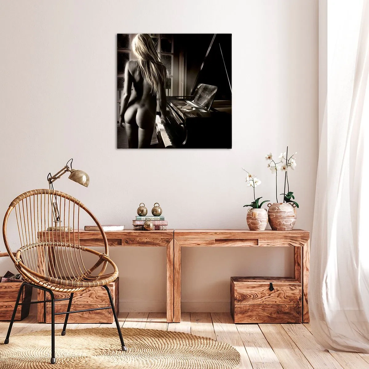 Obraz na płótnie - Doskonała harmonia wieczoru - 40x40 cm