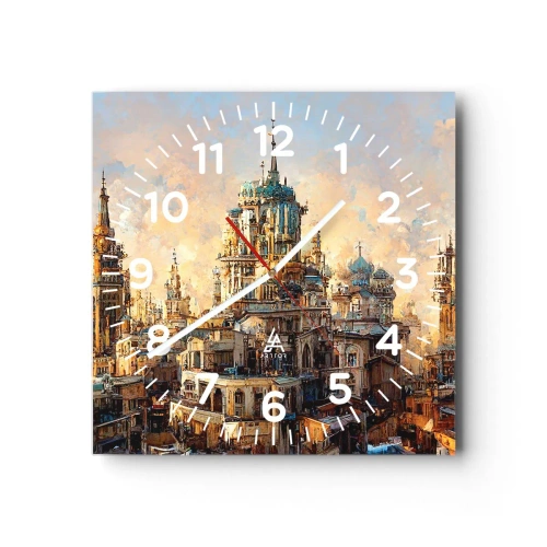 Zegar ścienny - Miasto miast - 30x30 cm