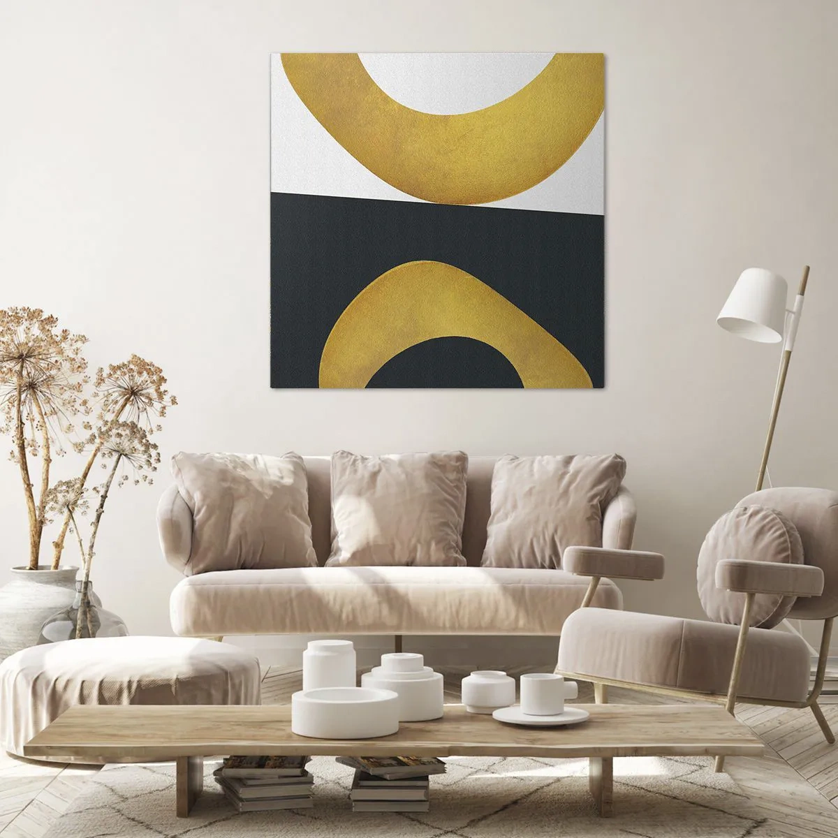 Obraz na płótnie - Po pierwsze: złoto - 50x50 cm