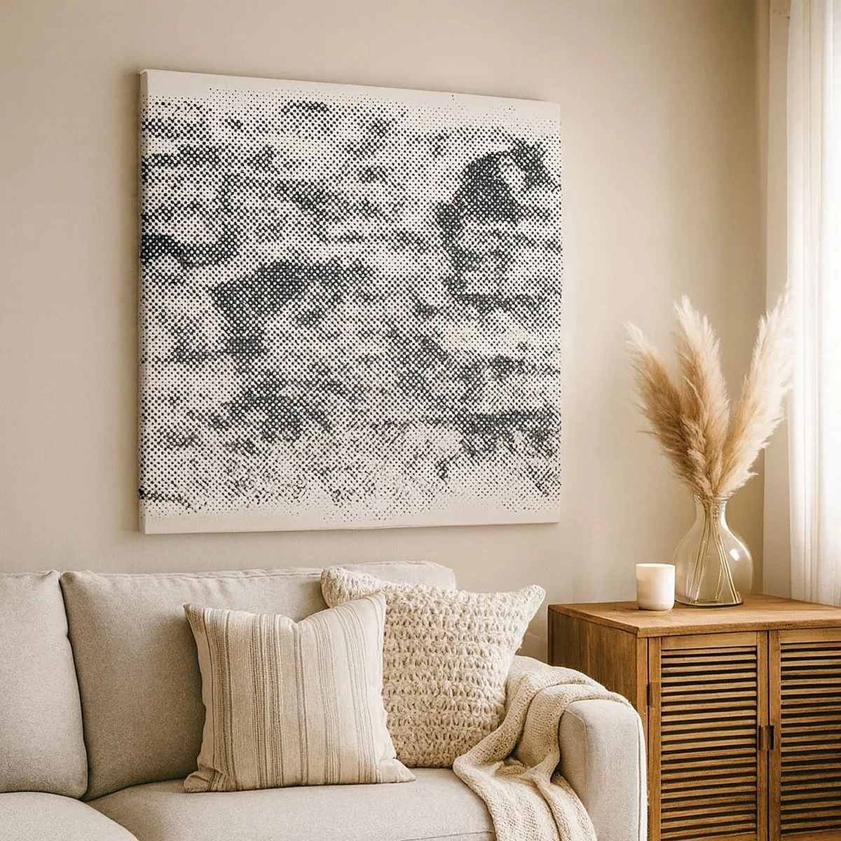 Obraz na płótnie - Mglista kompozycja - 30x30 cm