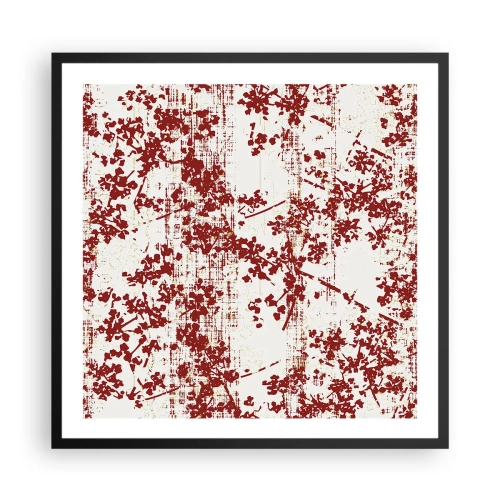 Plakat w czarnej ramie - Jak dawny perkalik - 60x60 cm