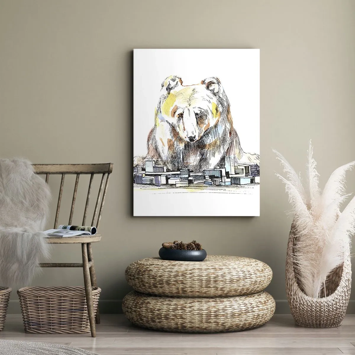 Obraz na płótnie - Jak można tak żyć? - 65x120 cm