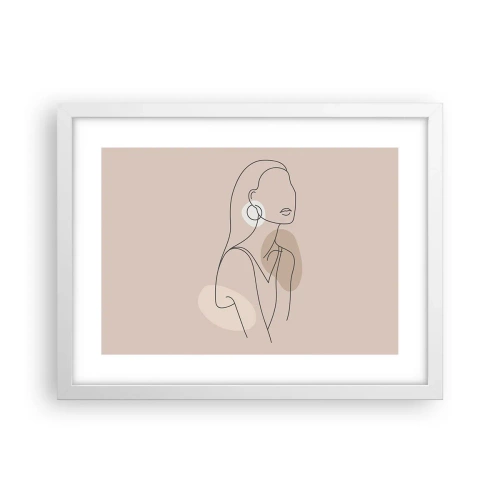 Plakat w białej ramie - Ikona dziewczęcości - 40x30 cm