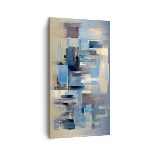 Obraz na płótnie - Błękitna konstrukcja - 45x80 cm