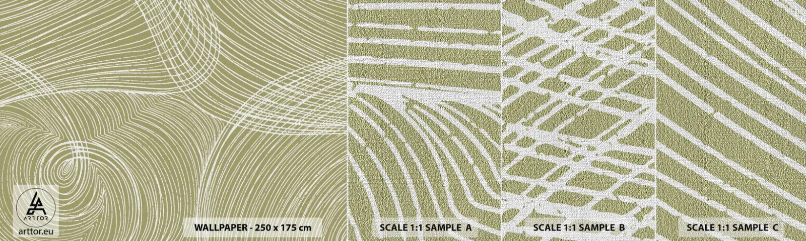 Fototapeta Próbka Premium Canvas - Abstrakcja misterna w bieli - Boho, Minimalizm, Sztuka - 100x30 cm