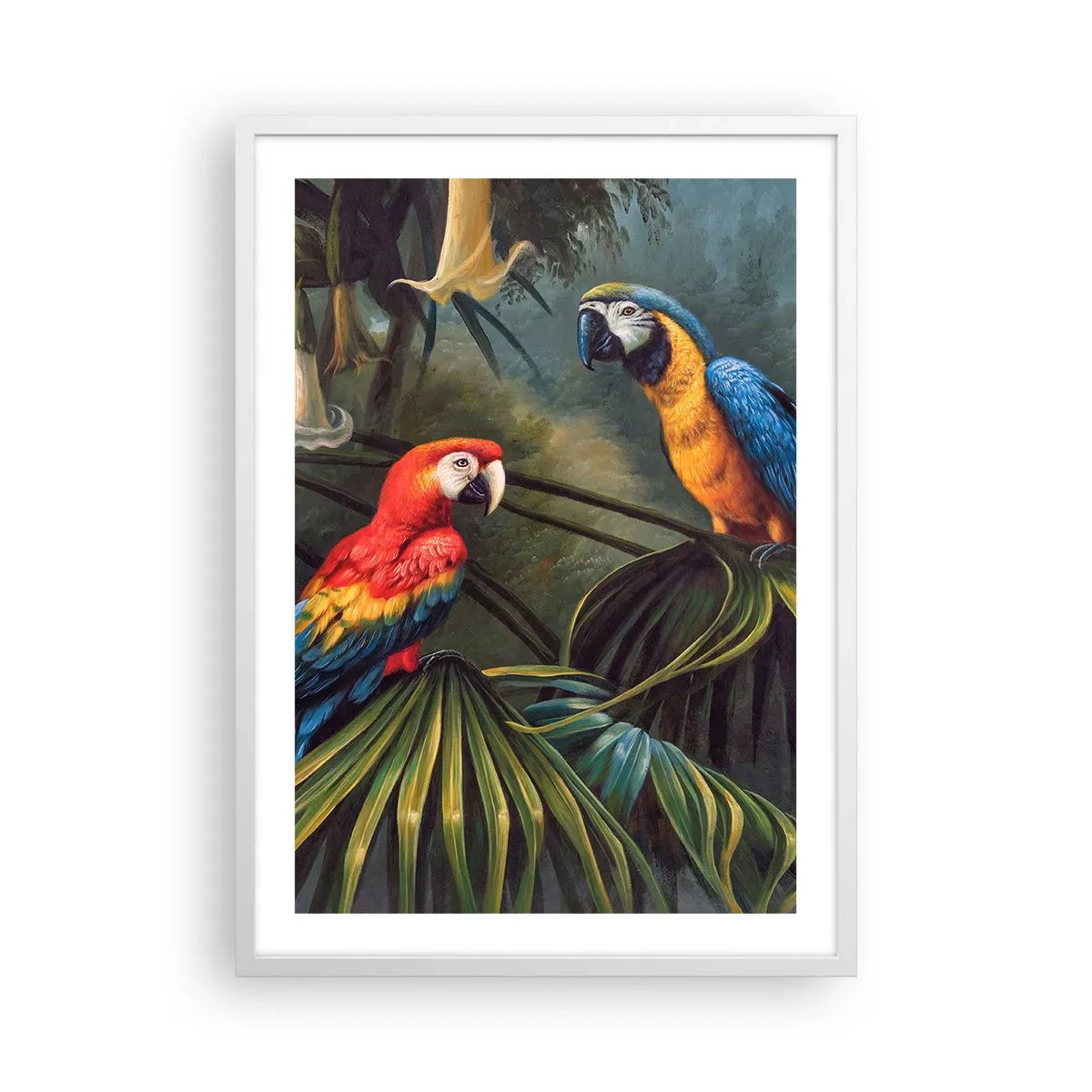 Plakat w białej ramie - Romantyzm w tropikach - 50x70 cm