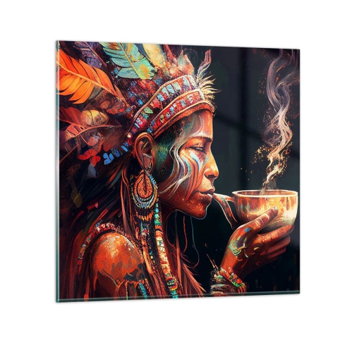 Obraz na szkle - Magiczny rytuał - 70x70 cm