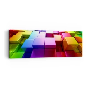 Obraz na płótnie - Op-artowe wespół w zespół - 90x30 cm