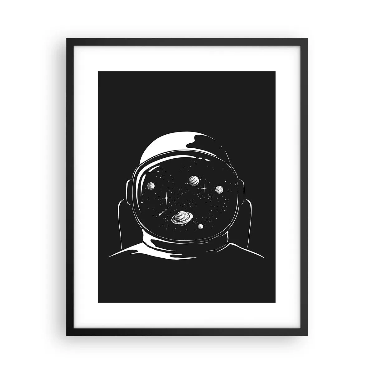 Plakat w czarnej ramie - Niezły widok - 40x50 cm