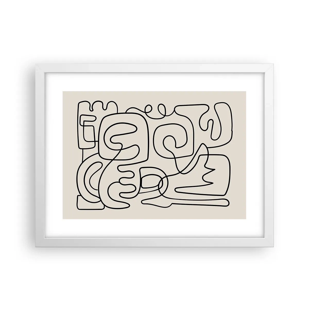 Plakat w białej ramie - Po śladzie - 40x30 cm