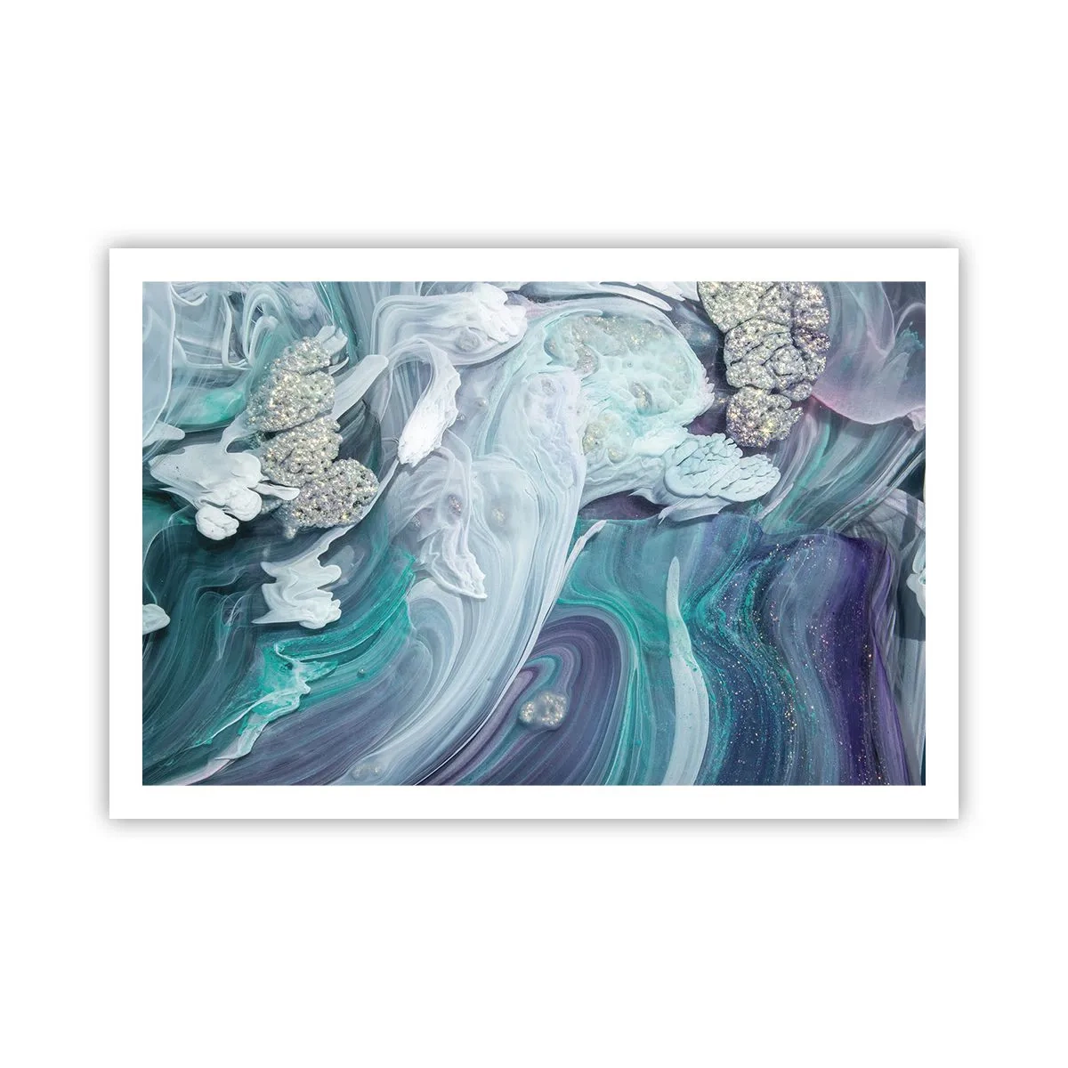 Plakat - Nurty błękitu - 91x61 cm