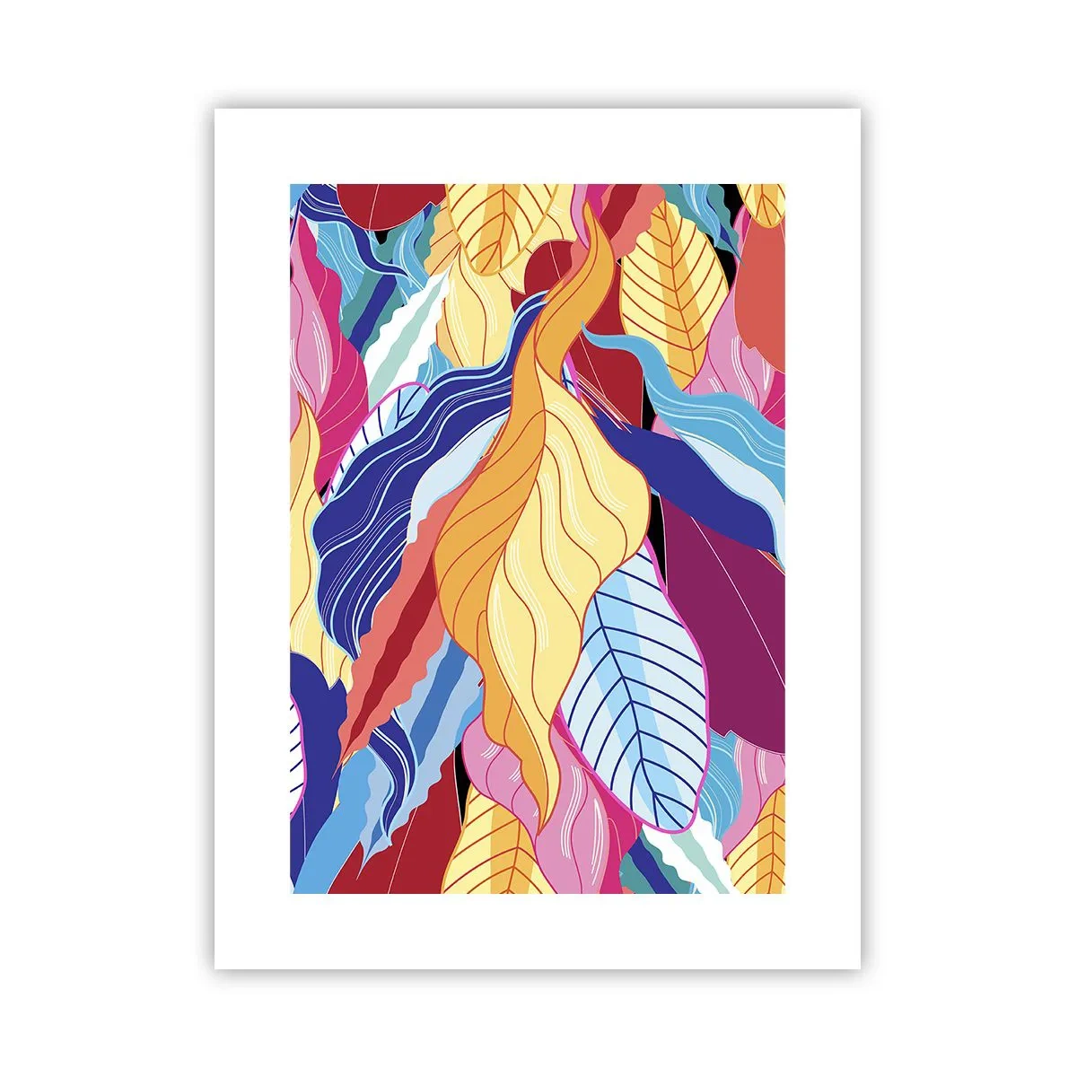 Plakat - Kolorowy bałagan - 30x40 cm