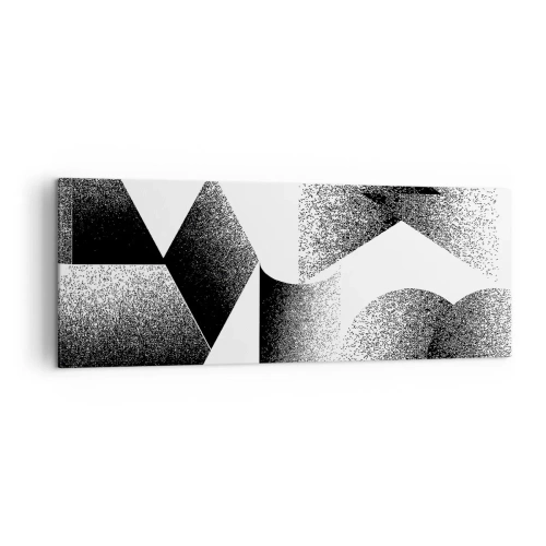 Obraz na płótnie - Geometria złożona z kątów i owalnych kształtów - 140x50cm - Kąty i owale - Nowoczesna dekoracja ścienna do salonu i sypialni ARTTOR