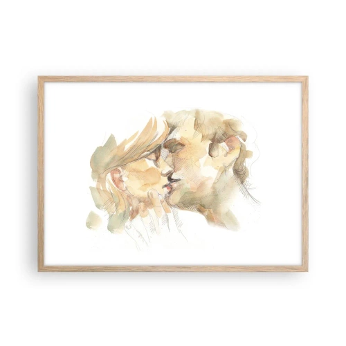 Plakat w ramie jasny dąb - Odnaleziona połowa? - 70x50 cm