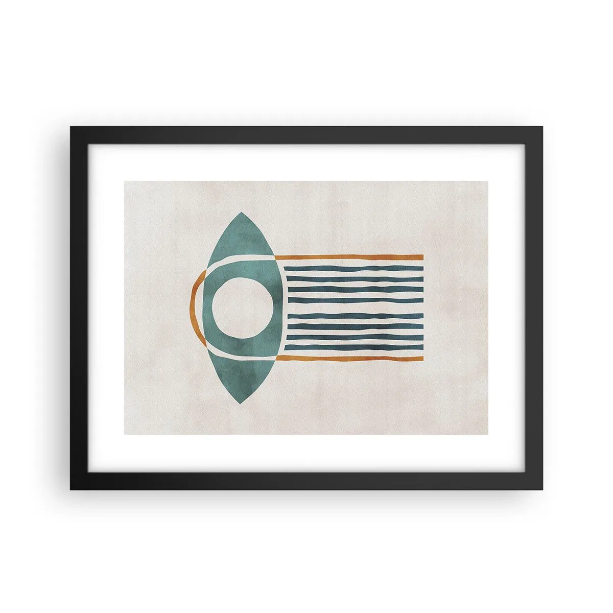 Plakat w czarnej ramie - Znaki i rytuały - 40x30 cm