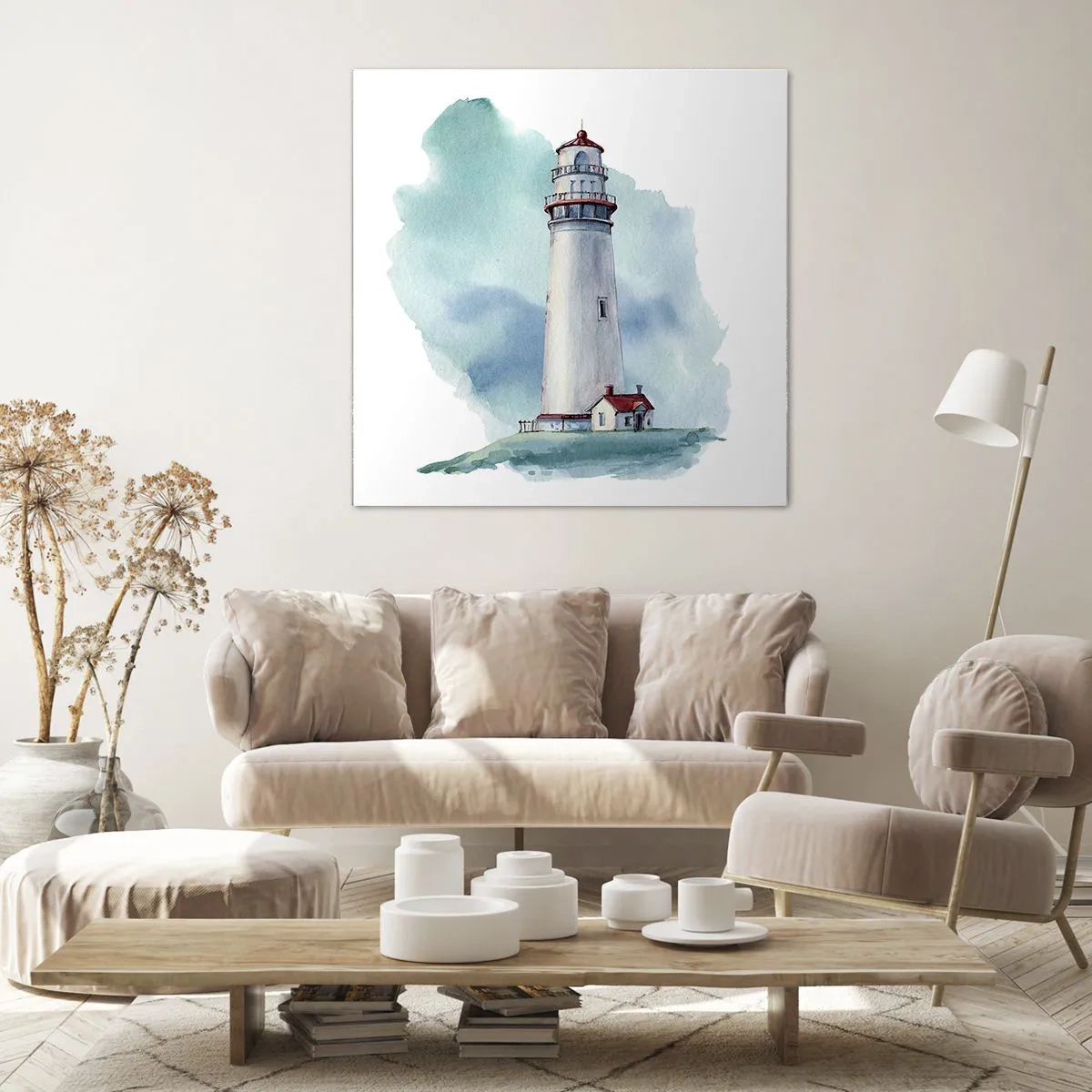 Obraz na płótnie - Łagodna siostra błękitu - 70x70 cm