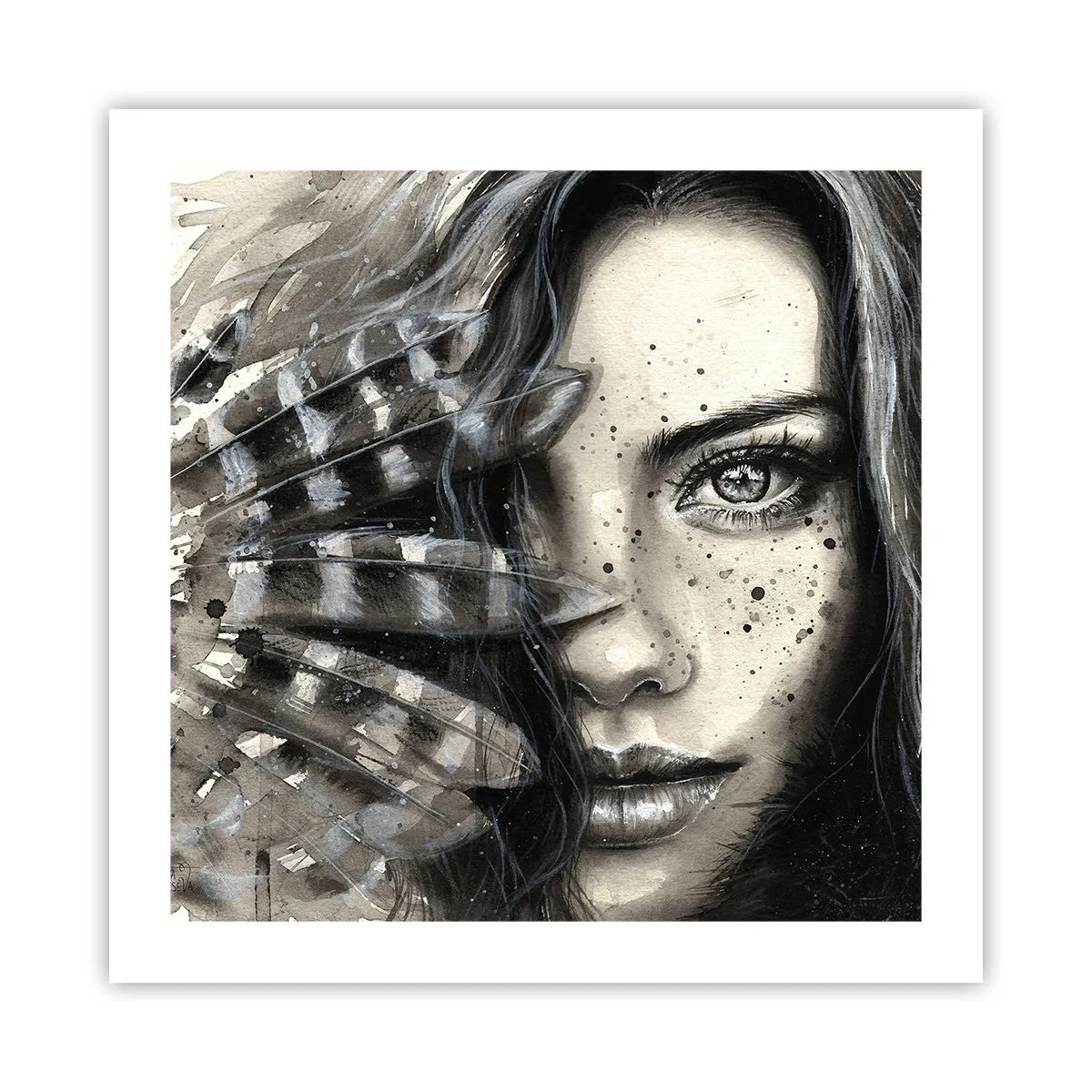 Plakat - Dzika piękność - 50x50 cm