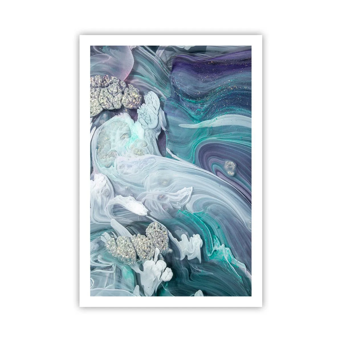 Plakat - Nurty błękitu - 61x91 cm