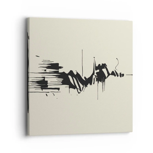 Obraz na płótnie - Abstrakcja pośpieszna - 40x40 cm