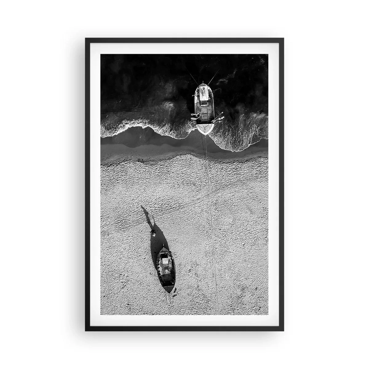Plakat w czarnej ramie - Jeszcze na brzegu… - 61x91 cm