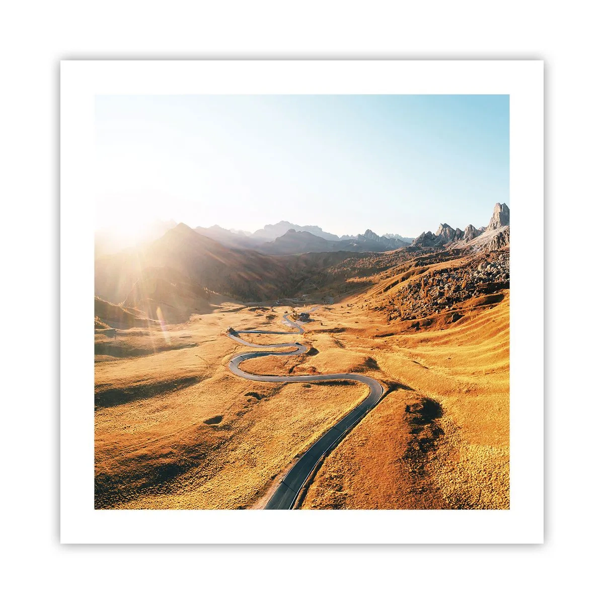 Plakat - W złotej dolinie - 50x50 cm