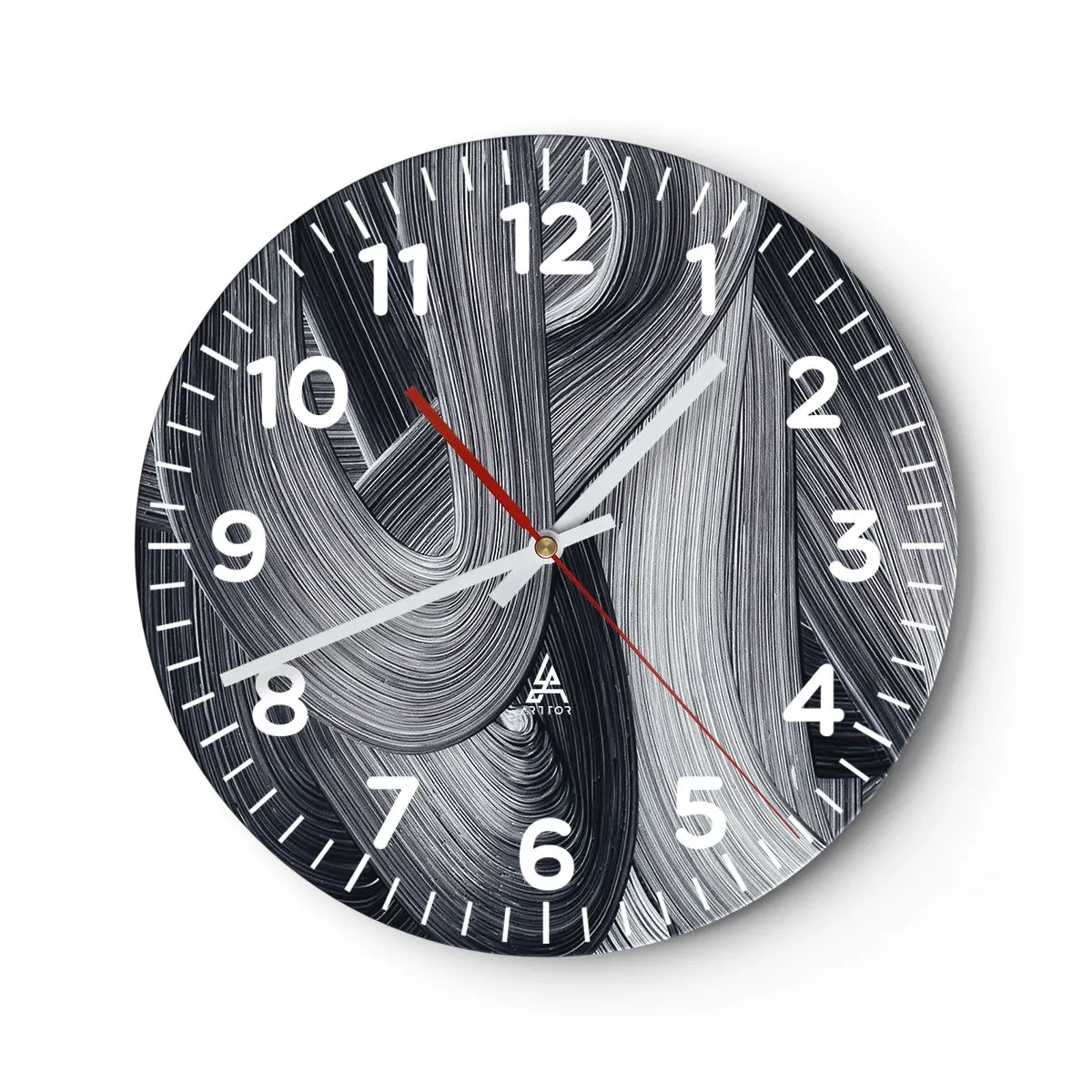 Zegar ścienny - Płynność rzeczywistości - 40x40 cm