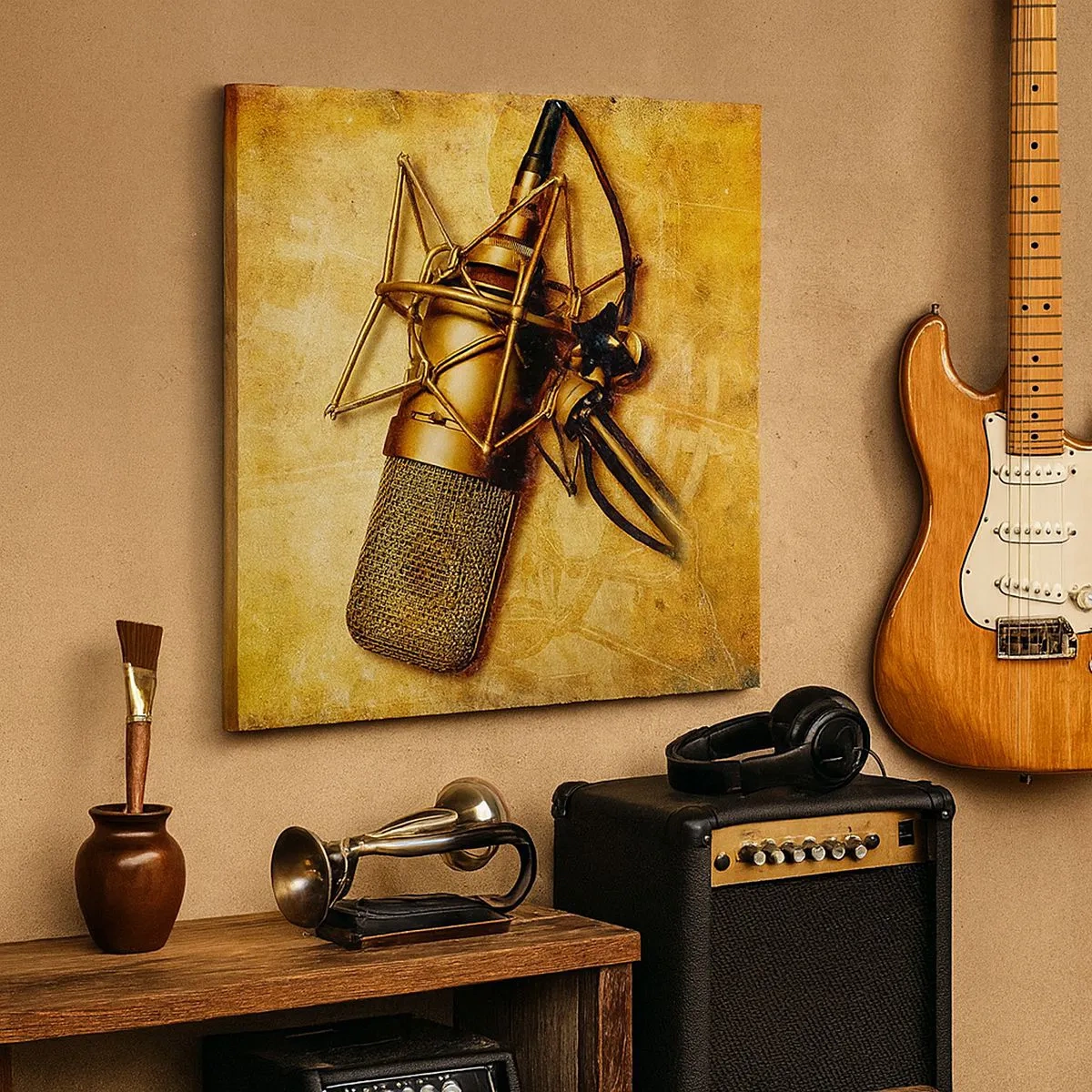 Obraz na płótnie - Złote lata radia - 30x30 cm