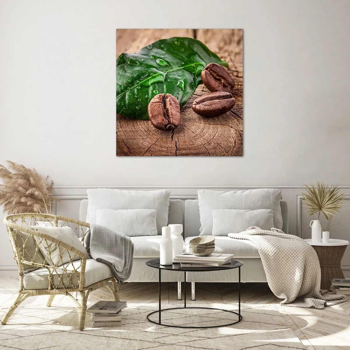 Obraz na szkle - Najprawdziwsza i czarna - 40x40 cm