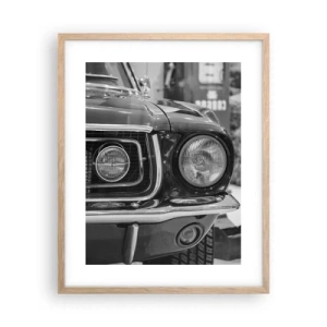 Plakat w ramie jasny dąb - Ostra jazda - 40x50 cm