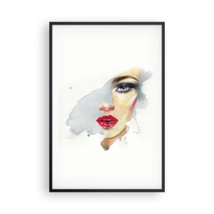 Plakat w czarnej ramie - Odbicie w kropli wody - 61x91 cm