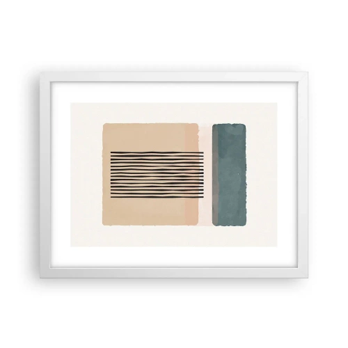 Plakat w białej ramie - Wszystko w porządku - 40x30 cm