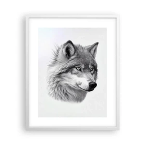 Plakat w białej ramie - Alfa – bez wątpienia - 40x50 cm