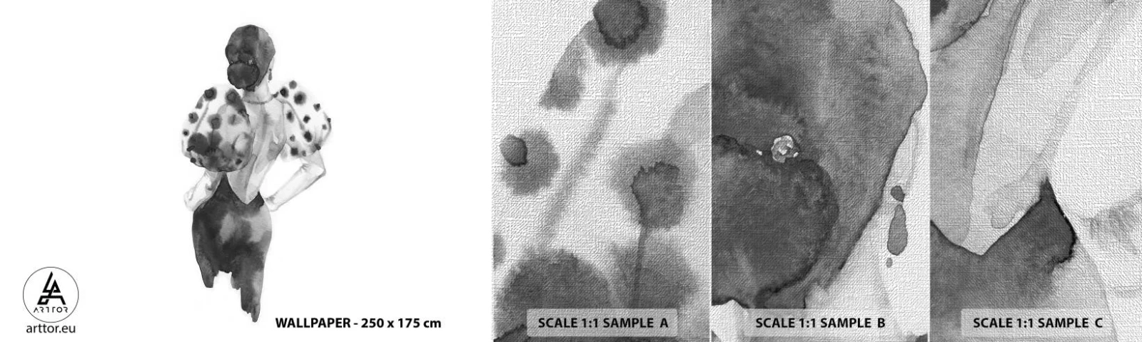 Fototapeta Próbka Premium Canvas - Przeszła tuż obok - Kobieta, Moda, Modelka - 100x30 cm