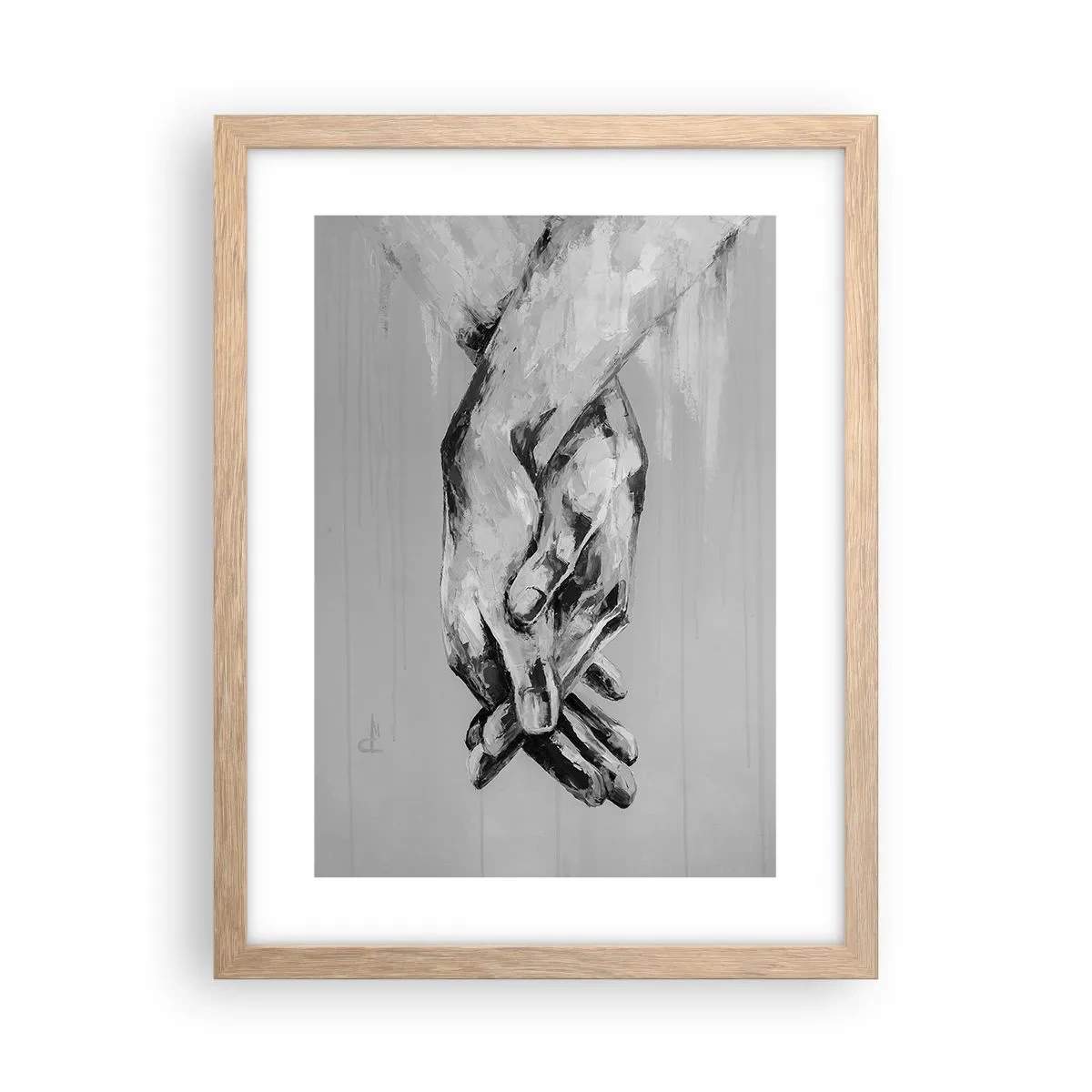 Plakat w ramie jasny dąb - Początek… - 30x40 cm