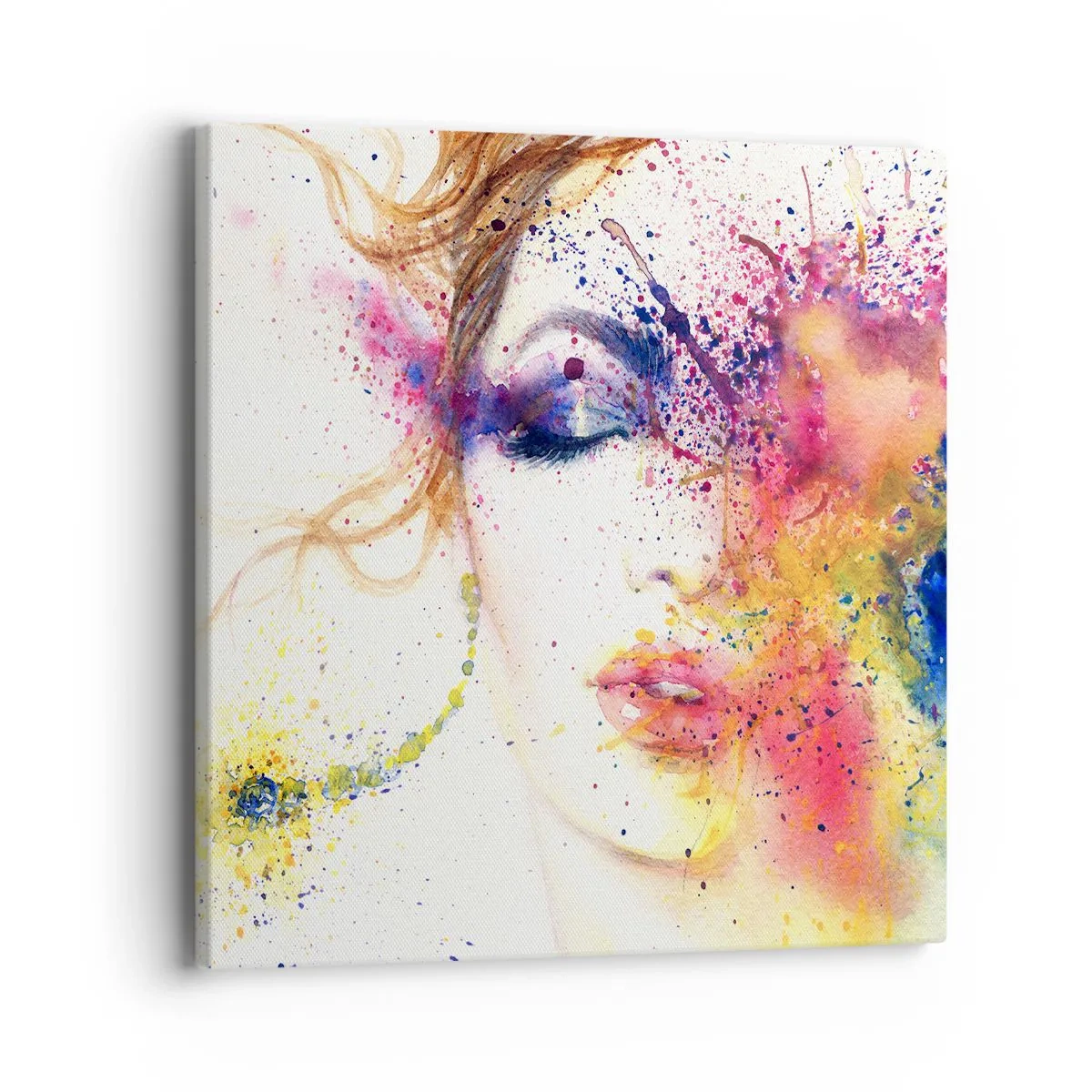 Obraz na płótnie - Tęczowy zawrót głowy - 40x40 cm