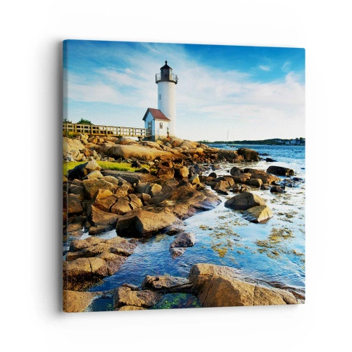 Obraz na płótnie - Wracajcie szczęśliwie, czekam - 40x40 cm