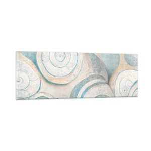 Obraz na szkle - Co kryje muszla? - 90x30 cm