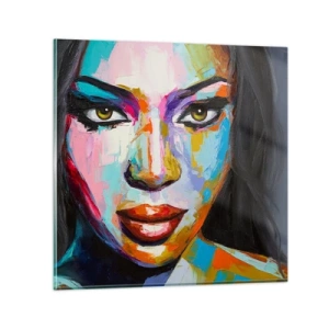 Obraz na szkle - Nie sposób oderwac oczu - 60x60 cm