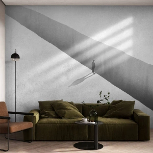 Fototapeta Premium Canvas - Jasny cel - Przepaść, Minimalizm, Człowiek - 300x210 cm