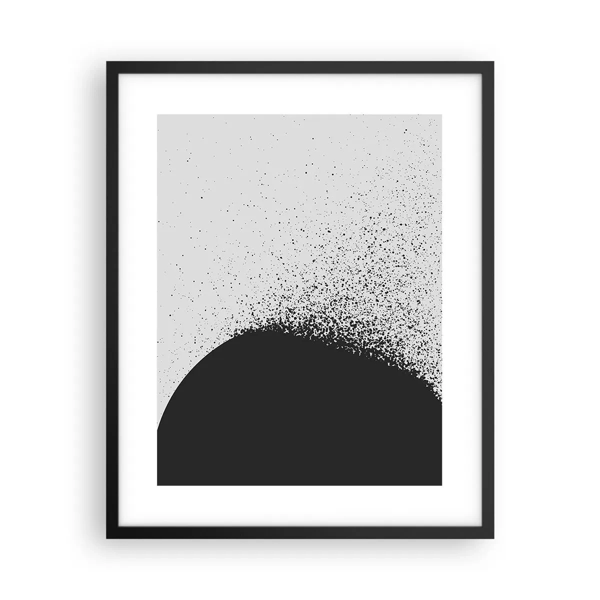 Plakat w czarnej ramie - Ruch cząsteczek - 40x50 cm