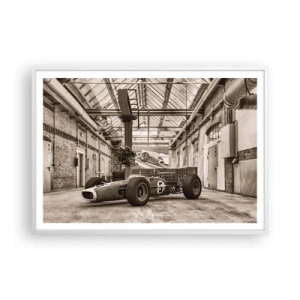 Plakat w białej ramie - Odpoczynek zwycięzcy - 100x70 cm