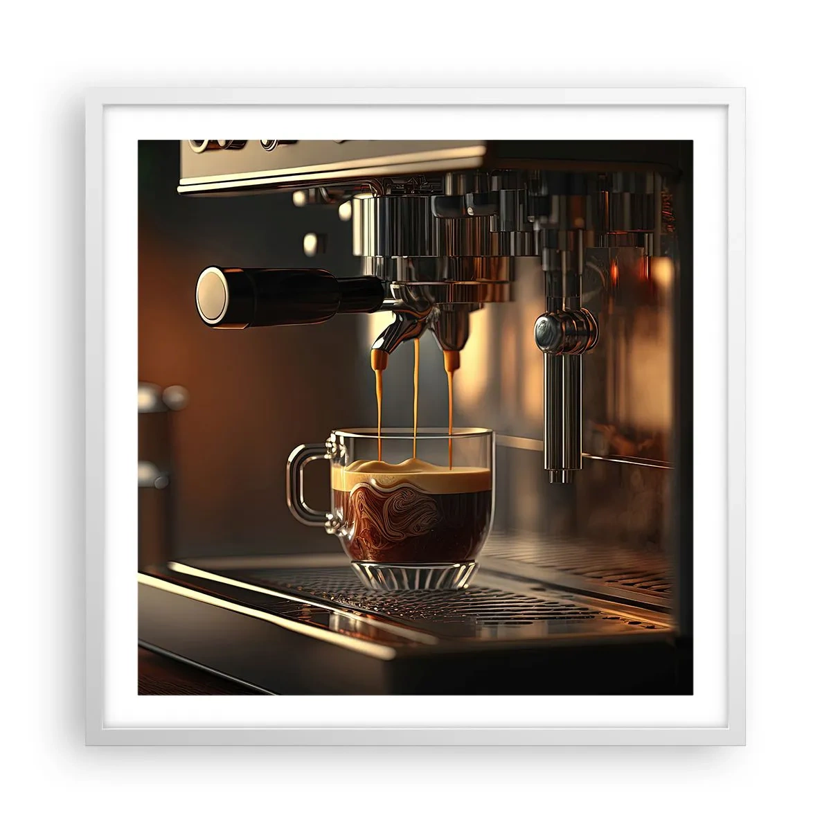 Plakat w białej ramie - Zmysłowa mikstura - 60x60 cm