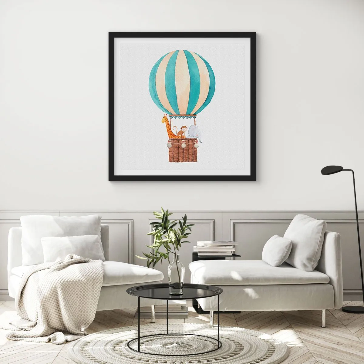 Plakat w czarnej ramie - Fantastyczna wycieczka - 50x50 cm