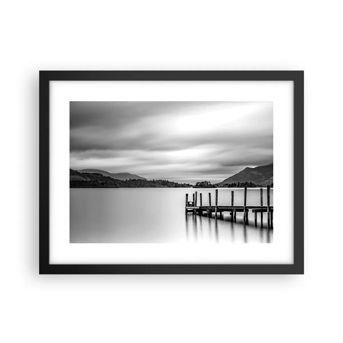 Plakat w czarnej ramie - Łagodność i siła - 40x30 cm