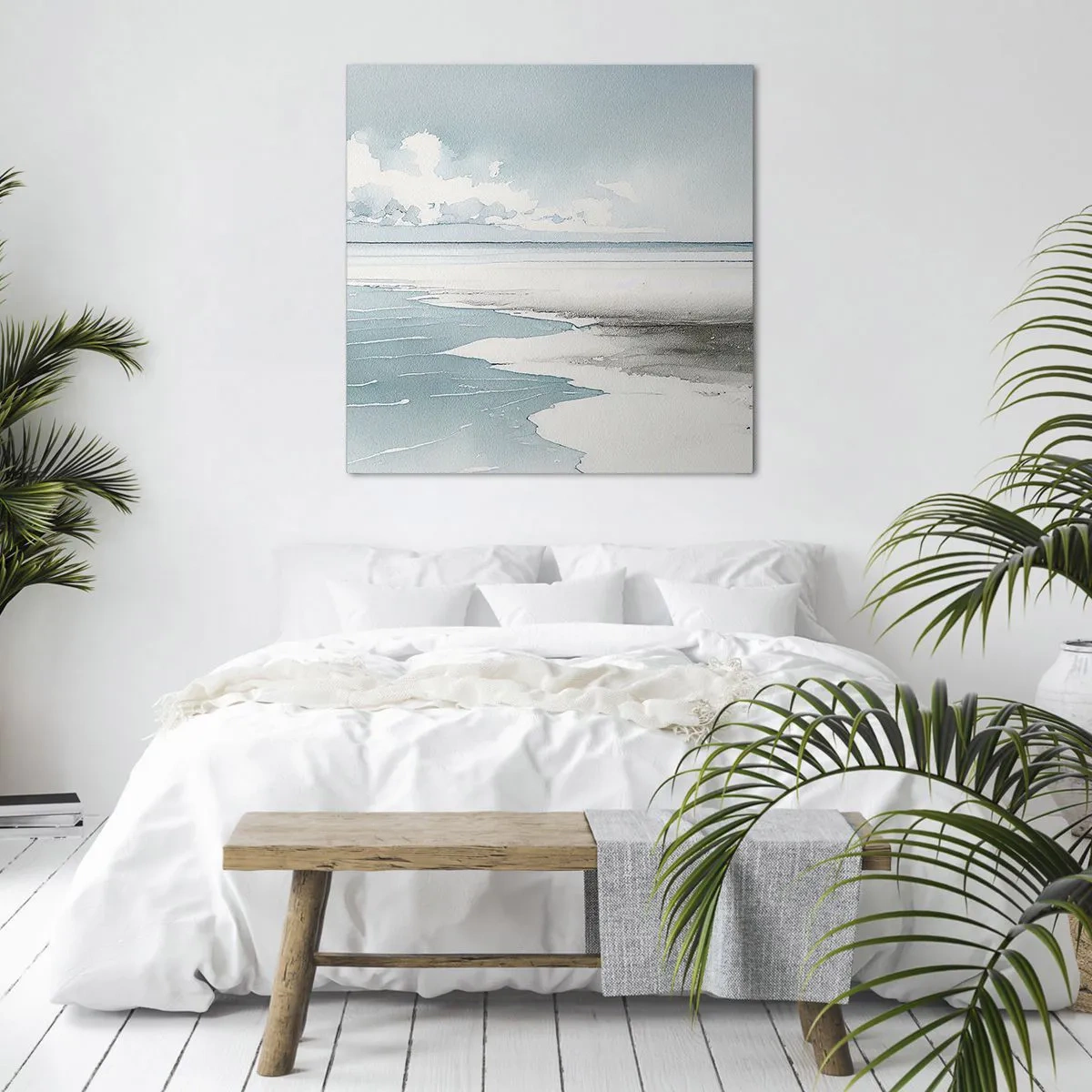 Obraz na płótnie - Łagodny przypływ - 60x60 cm