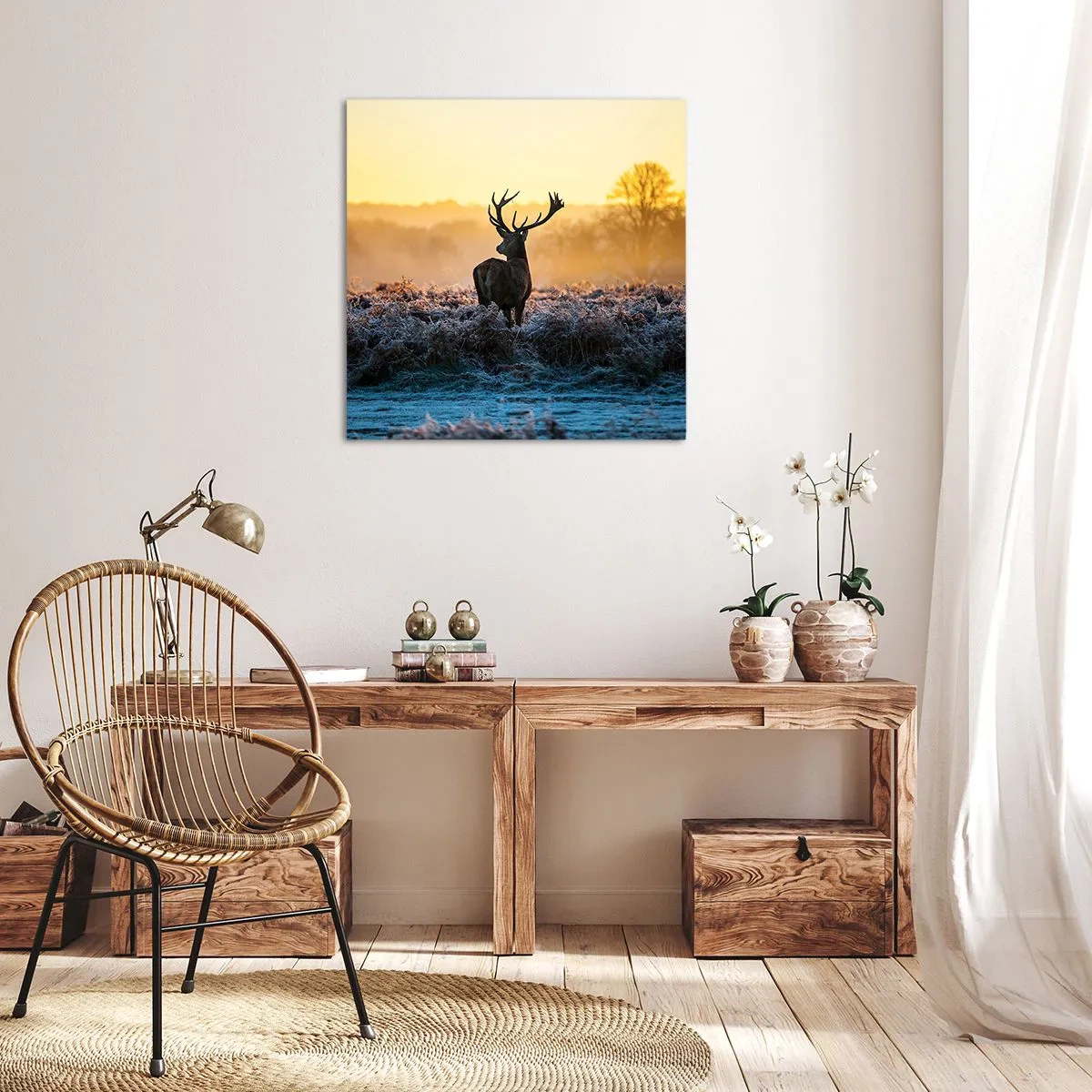 Obraz na płótnie - Koronowany na swoich włościach - 60x60 cm