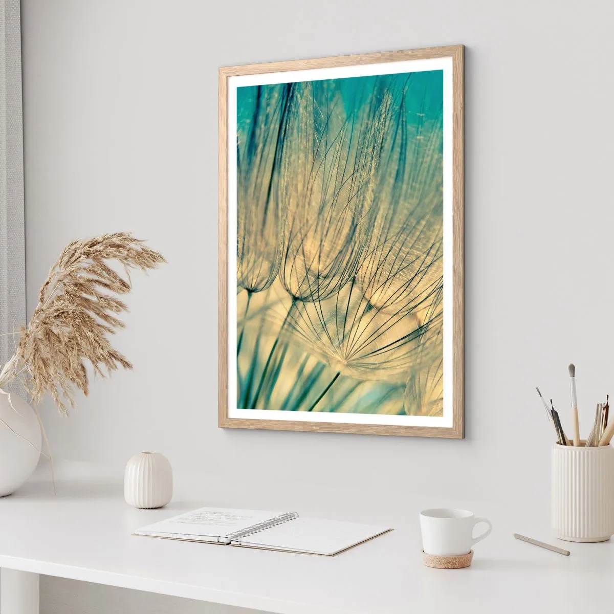 Plakat w ramie jasny dąb - W oczekiwaniu na wiatr - 30x40 cm